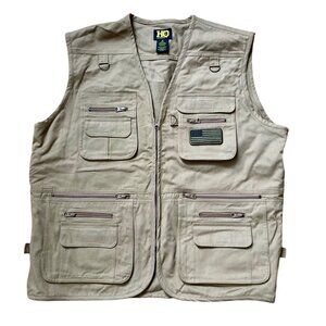 HQ Tan Conceal Carry Tactical Vest Men's Size XL Khaki